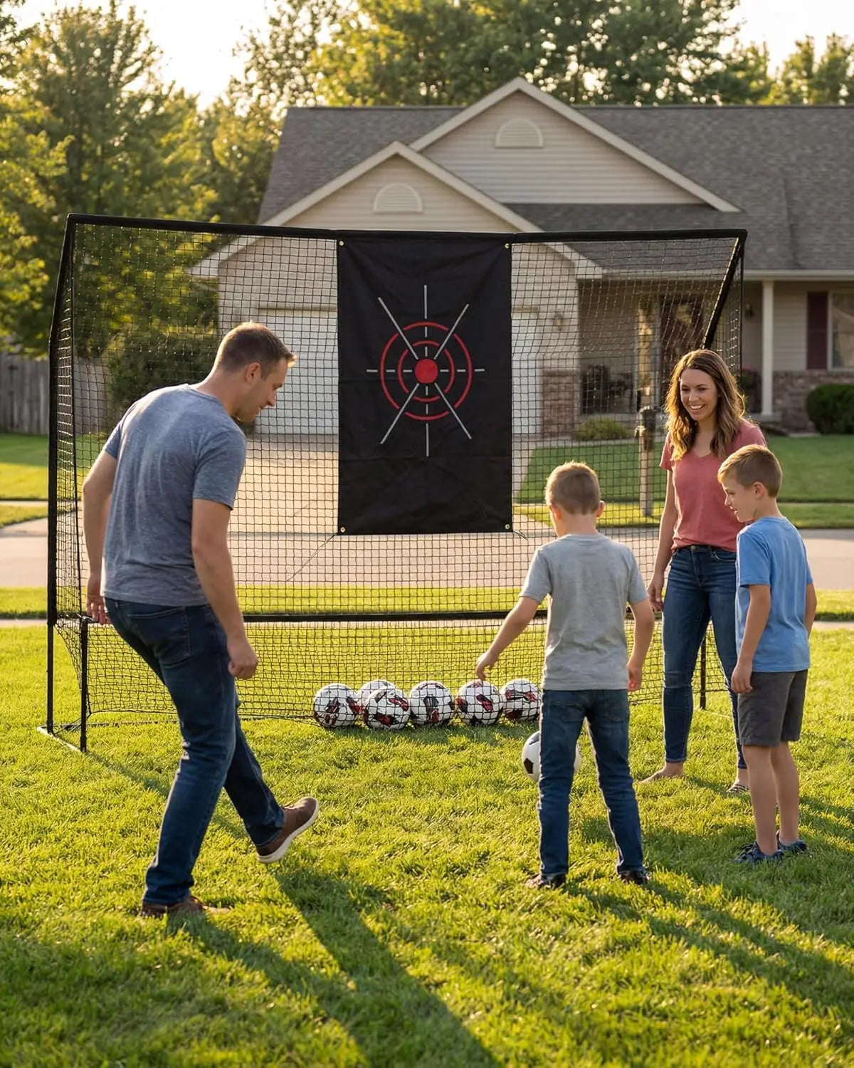 HiMISS Golf Practice Net Indoor Outdoor Heavy Duty Swing Trainer