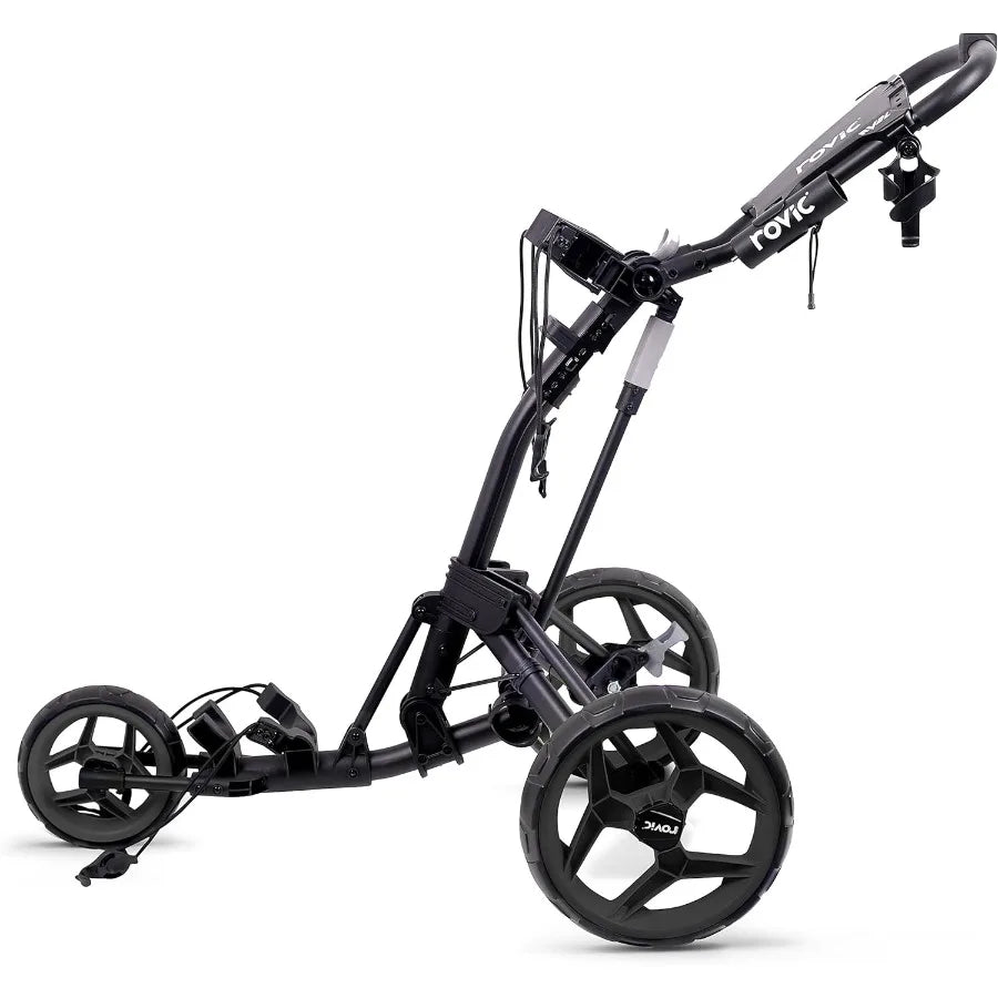 RV2L 3 Wheel Foldable Golf Push Cart For Easy Transport