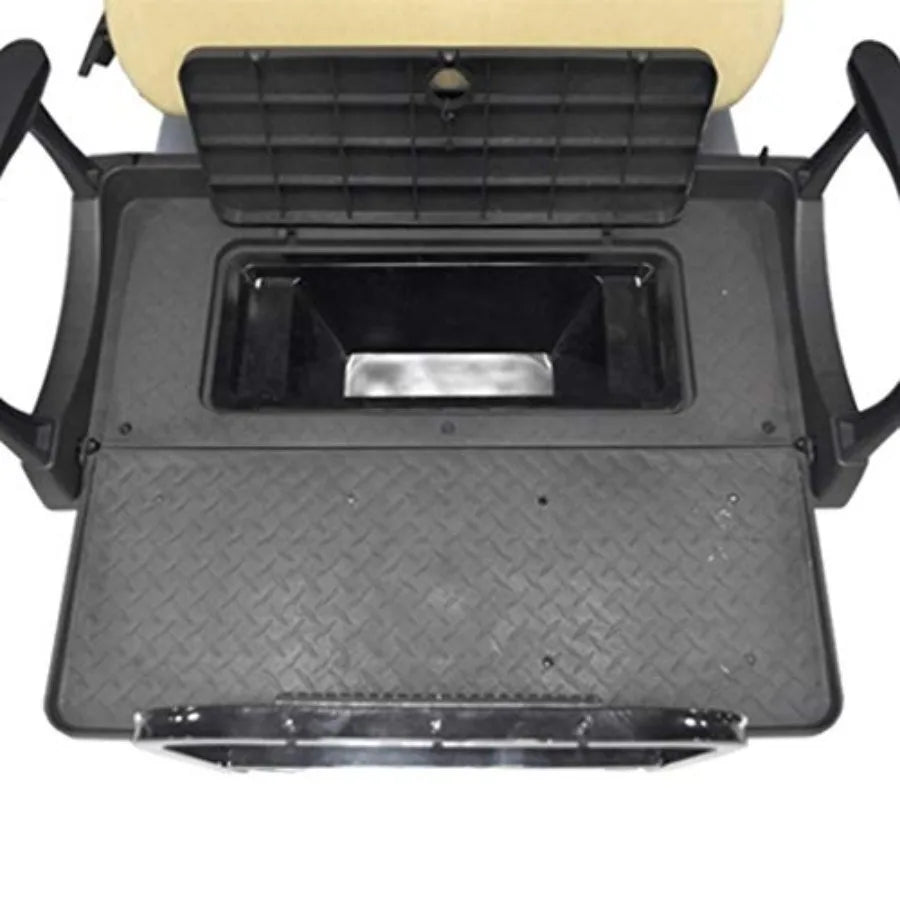 Builtin Storage and Cooler Box Designed for Golf Cart Rear Seats with Enhanced Capacity and Cooling Functionality Ideal for Out
