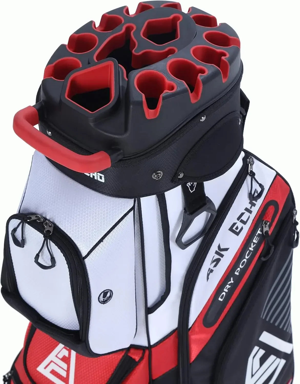 JIYU Premium 14-Way T-Lock Golf Cart Bag With Rain Cover