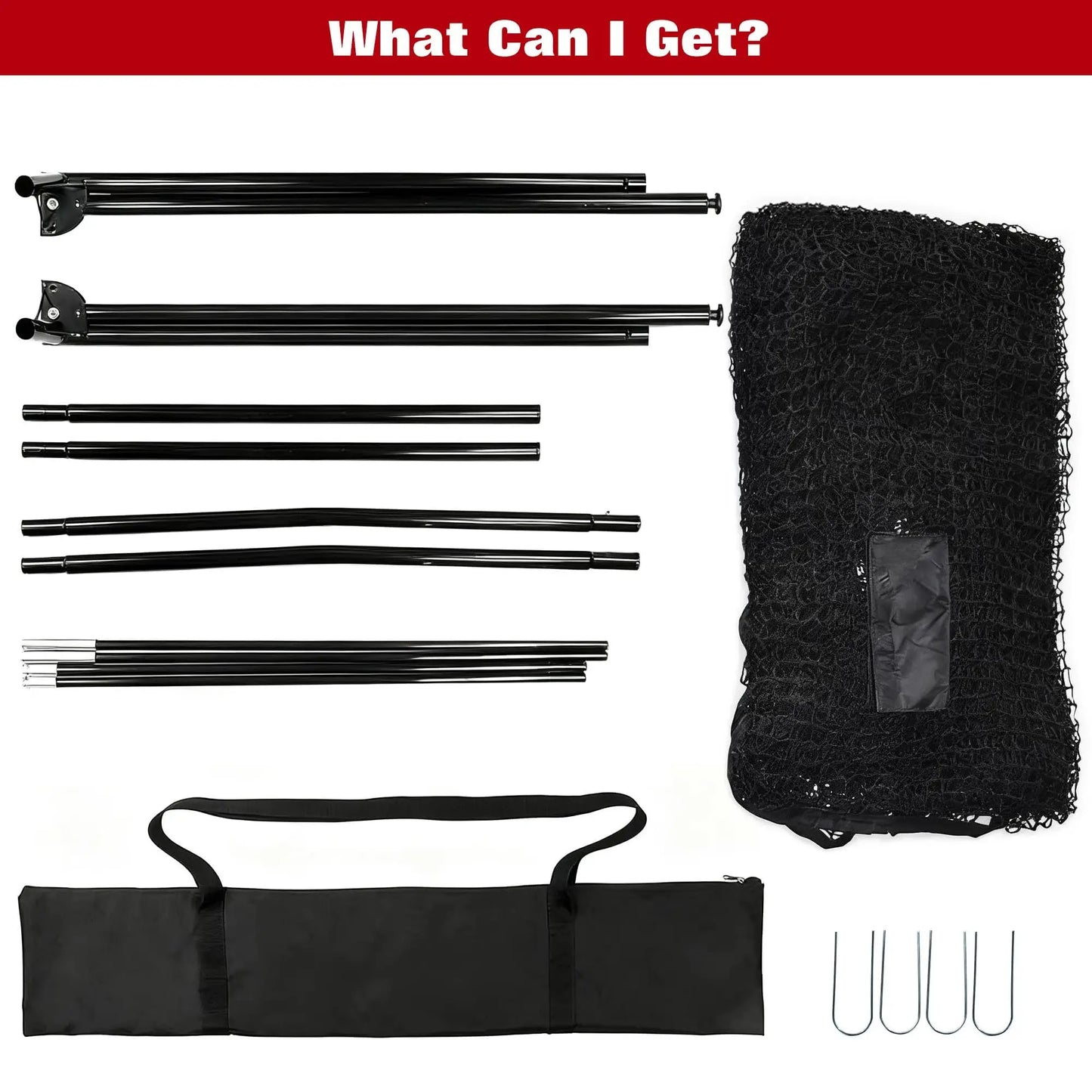 HiMISS Golf Practice Net Portable Backyard Hitting Net With Carry Bag