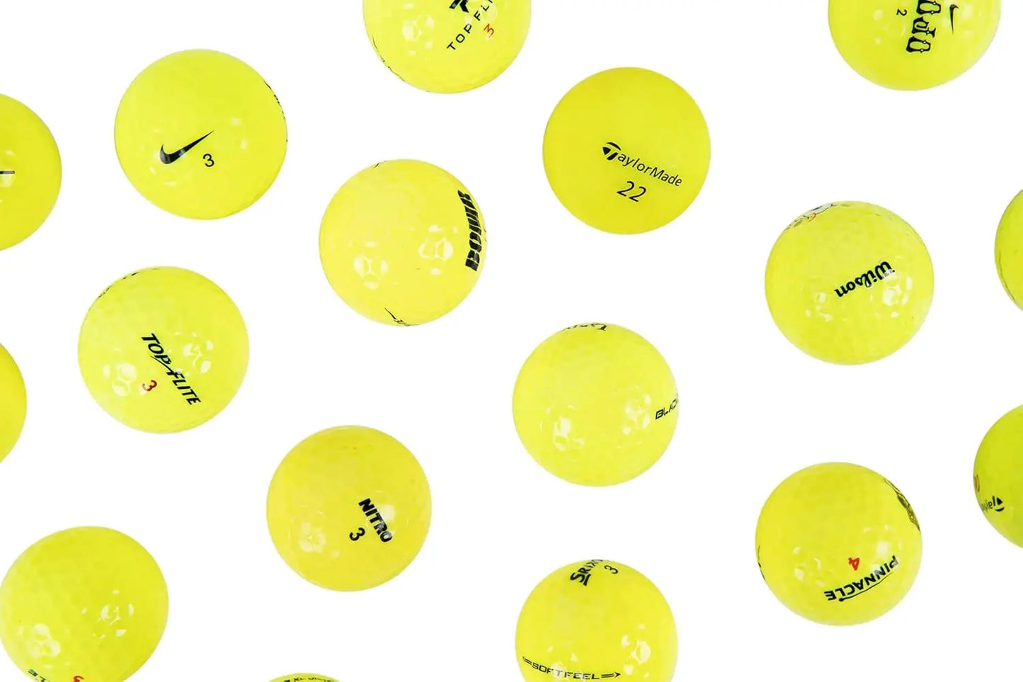 Recycled Golf Balls With Mesh Carry Bag For Easy Transport