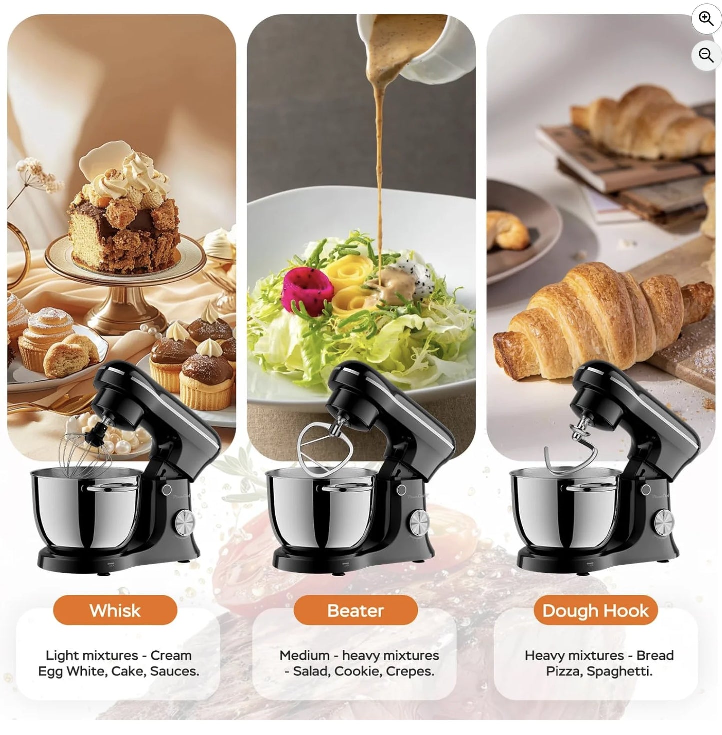 Suning Plum Chef Electric Stand Mixer With Copper Core Motor
