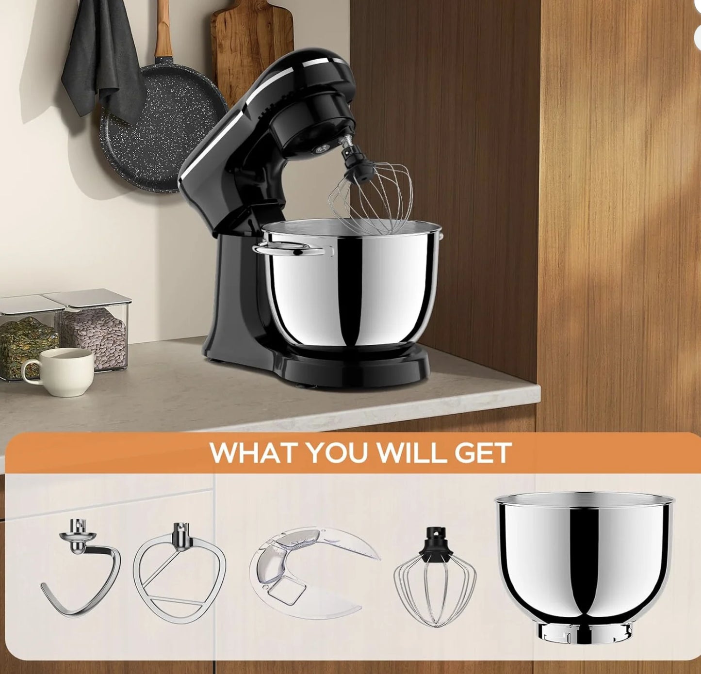 Suning Plum Chef Electric Stand Mixer With Copper Core Motor