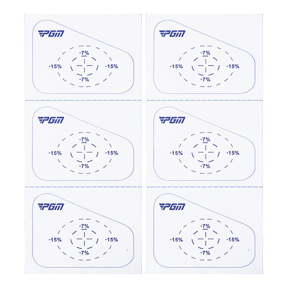 Golf Impact Tape Strike Stickers for Self-Teaching Sweet Spot Analysis