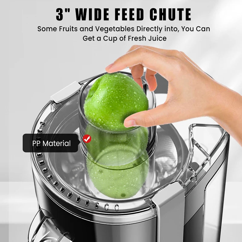 Sejoy Compact Fruits Juicer With Safety Features Pulp Ejection