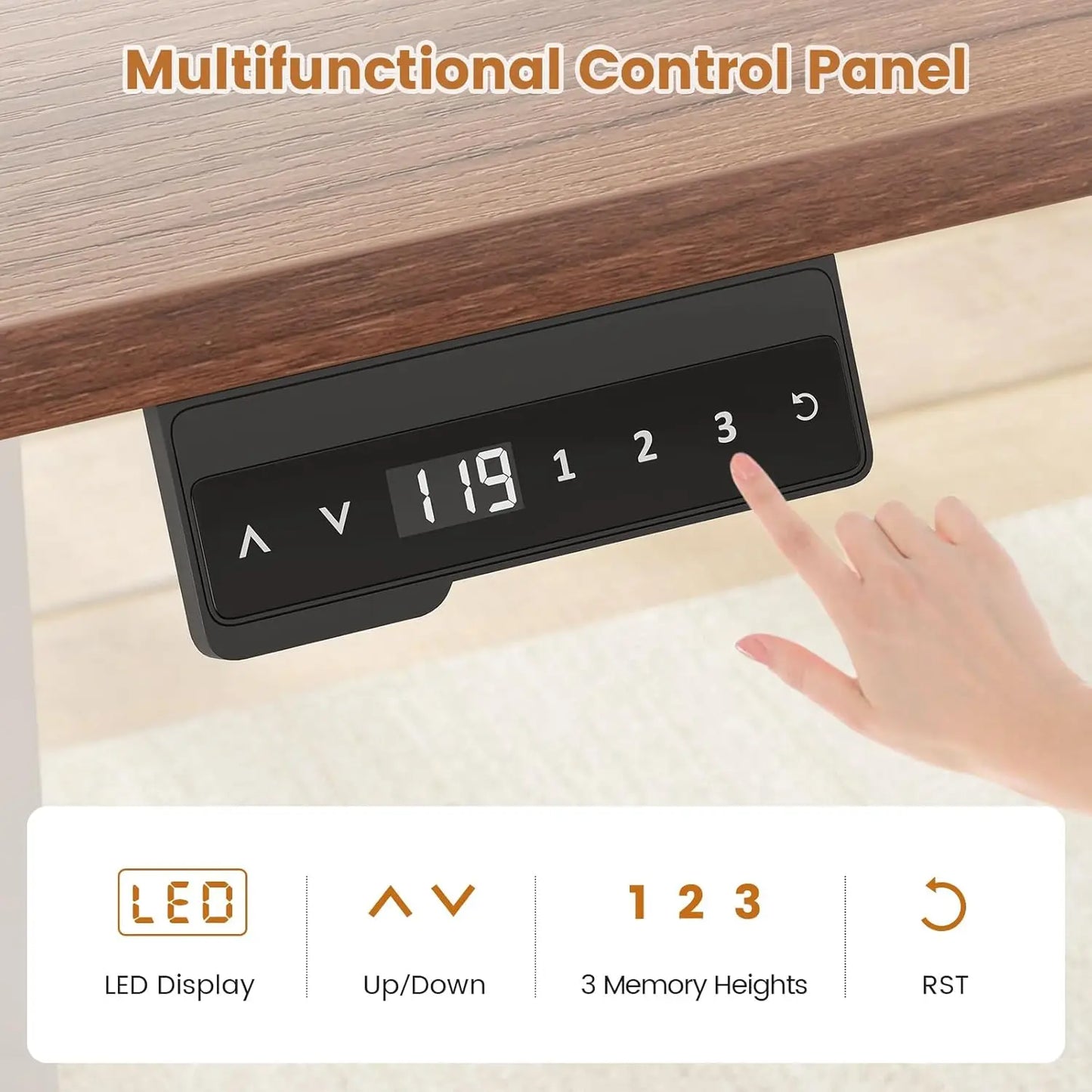 XMSJ L Shaped Standing Desk With Storage Drawers