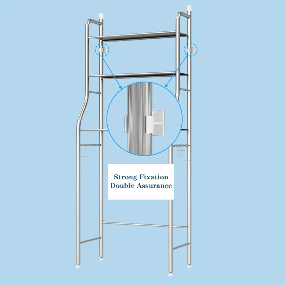 Studyset Over Toilet Storage Shelf Metal Bathroom Organizer With Paper Holder