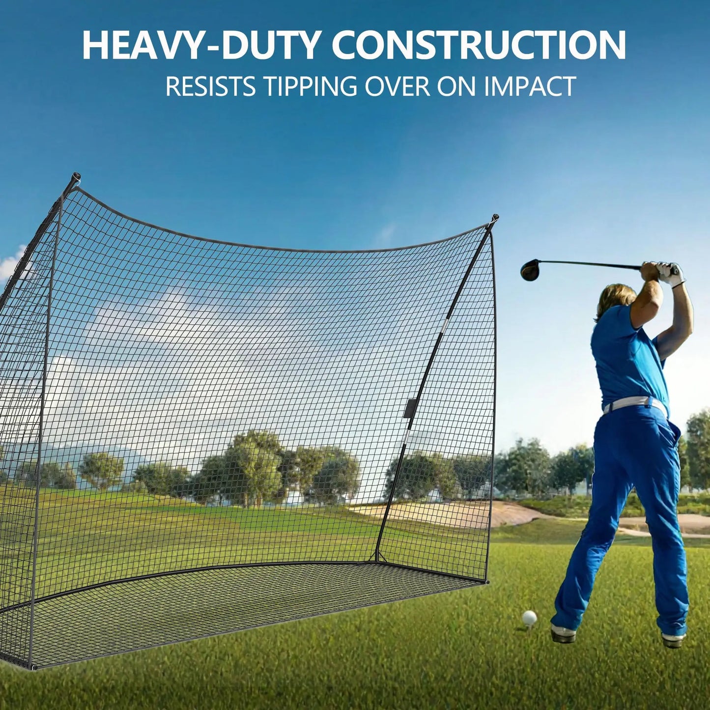 HiMISS Golf Practice Net Portable Backyard Hitting Net With Carry Bag