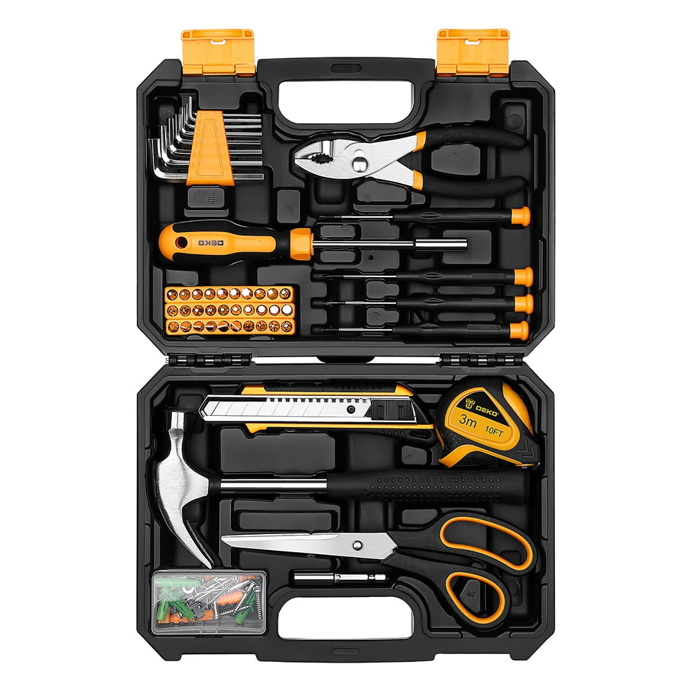 DEKODIY General Household Hand Tool Kit With Storage Case