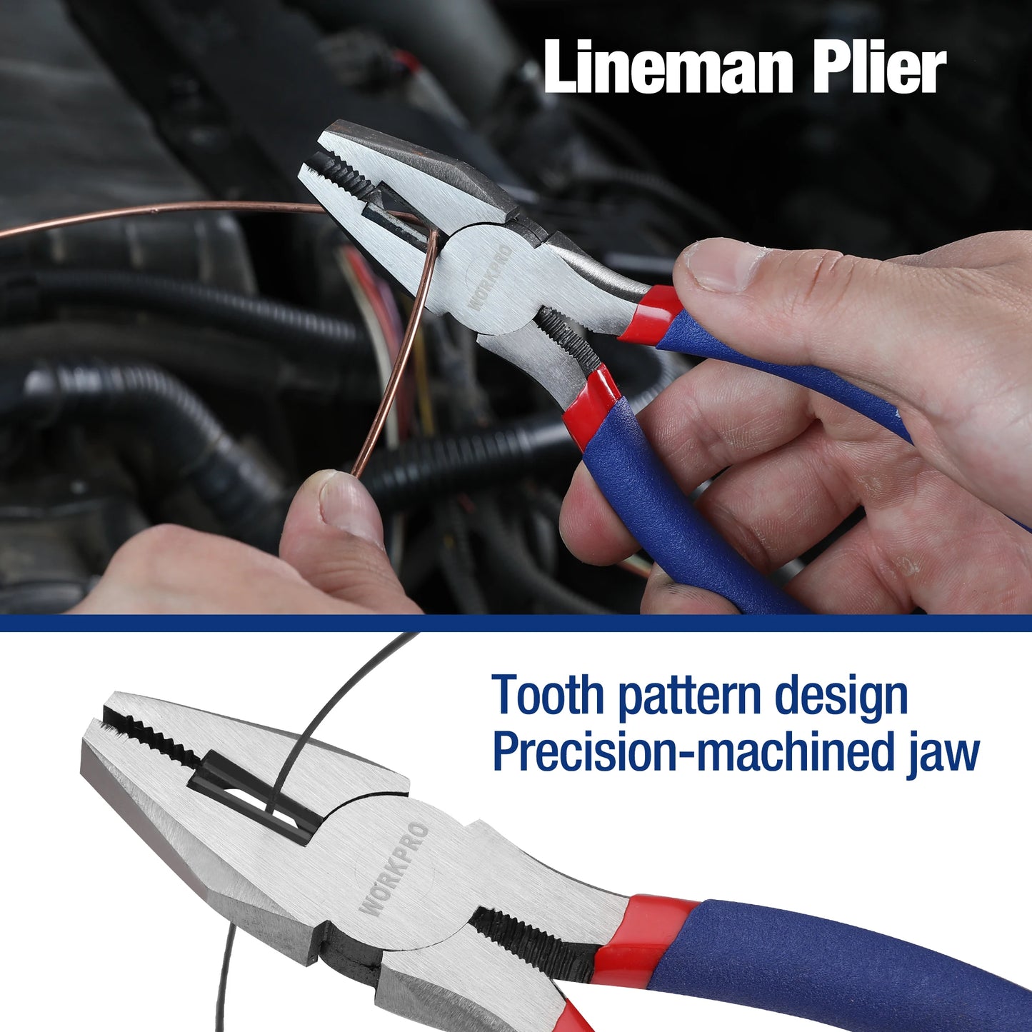 Workpro 7-Piece Pliers Set With Groove Joint And Slip Joint