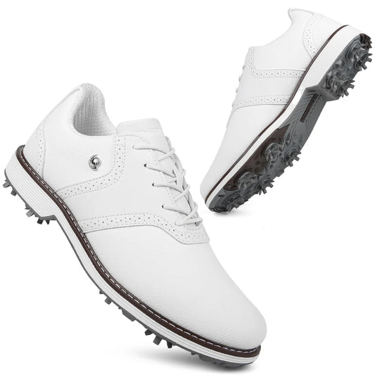 Lenox Men's Golf Shoes Spiked Sneakers for Golfers