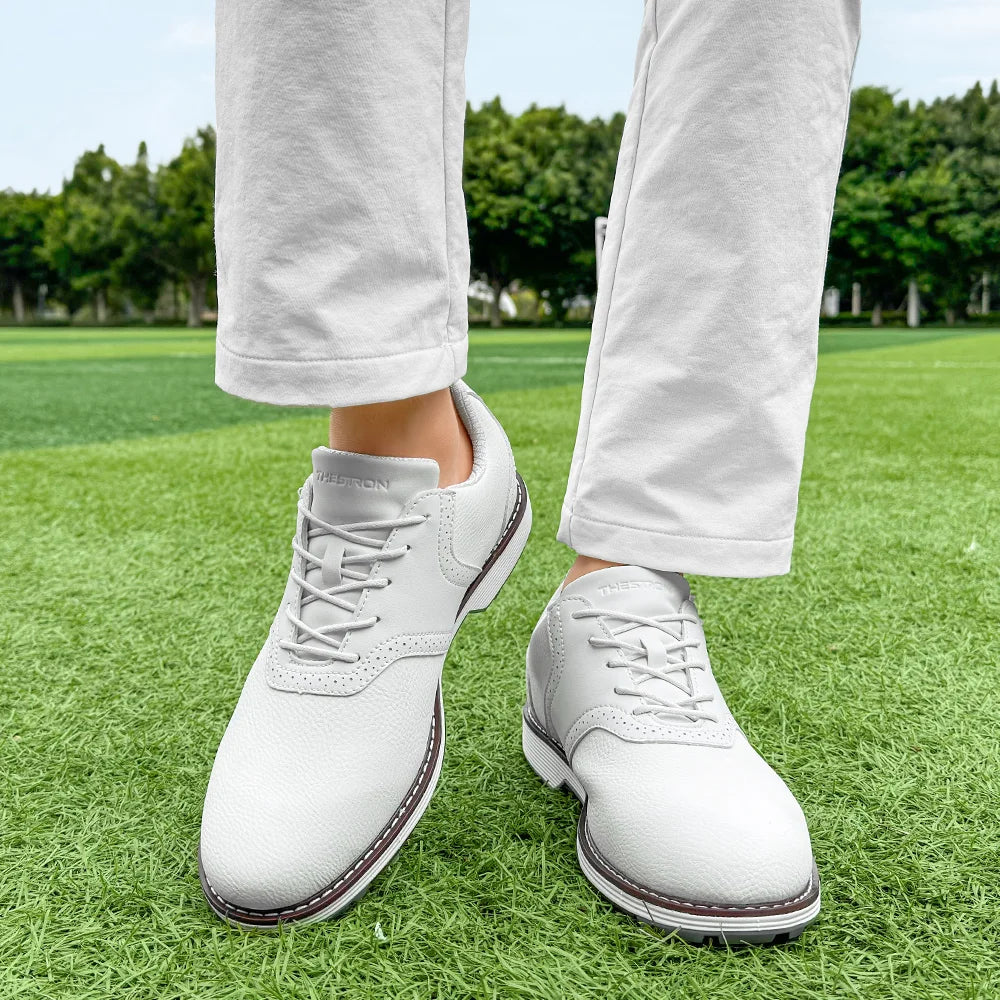 Lenox Men's Golf Shoes Spiked Sneakers for Golfers