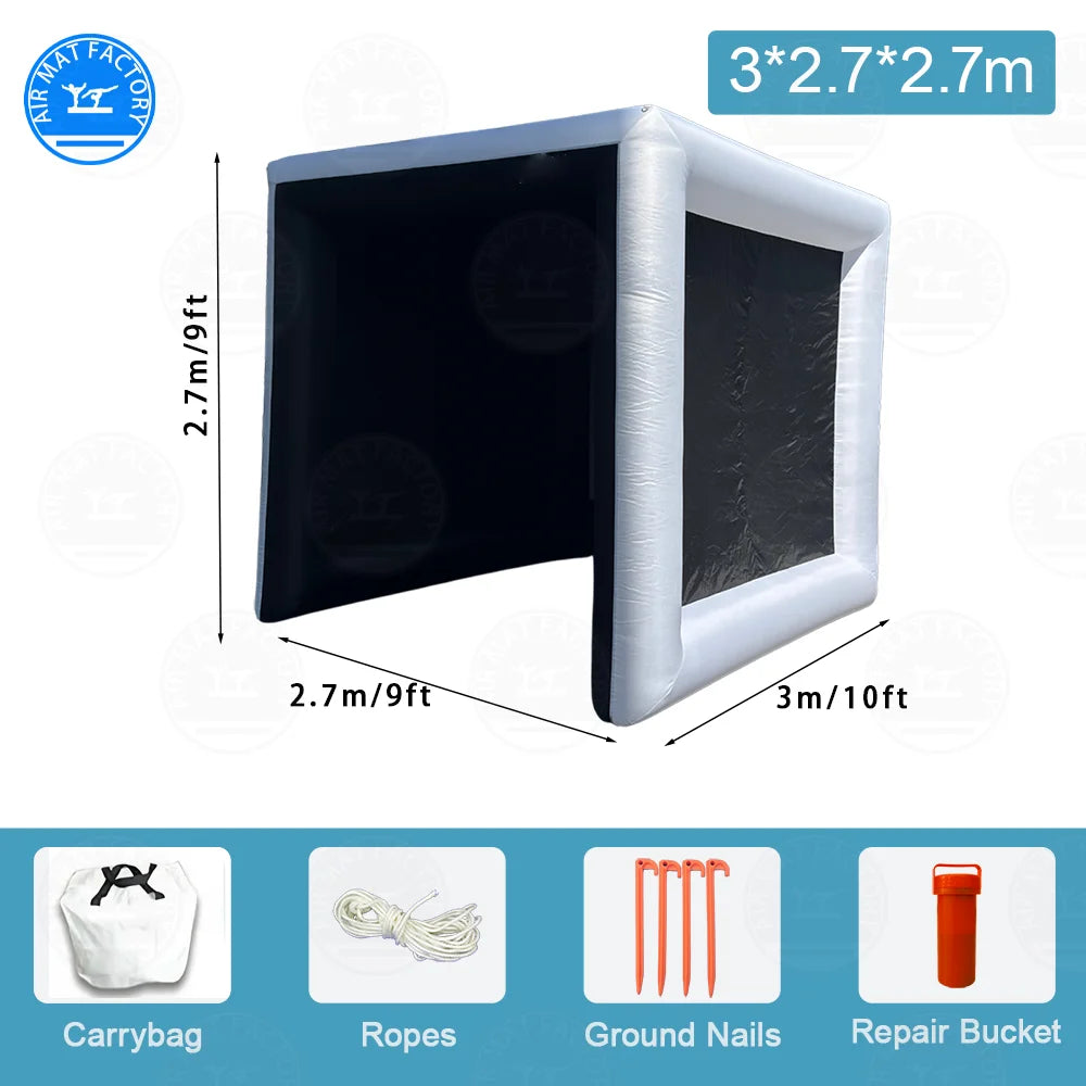 Inflatable Golf Practice Swing Simulator Tent Indoor Net Cage