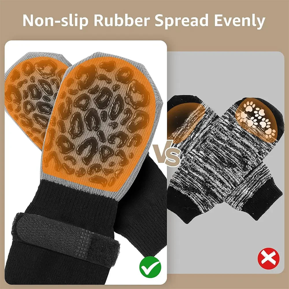 Waterproof Dog Paw Protectors Anti-Slip Boots With Traction Control