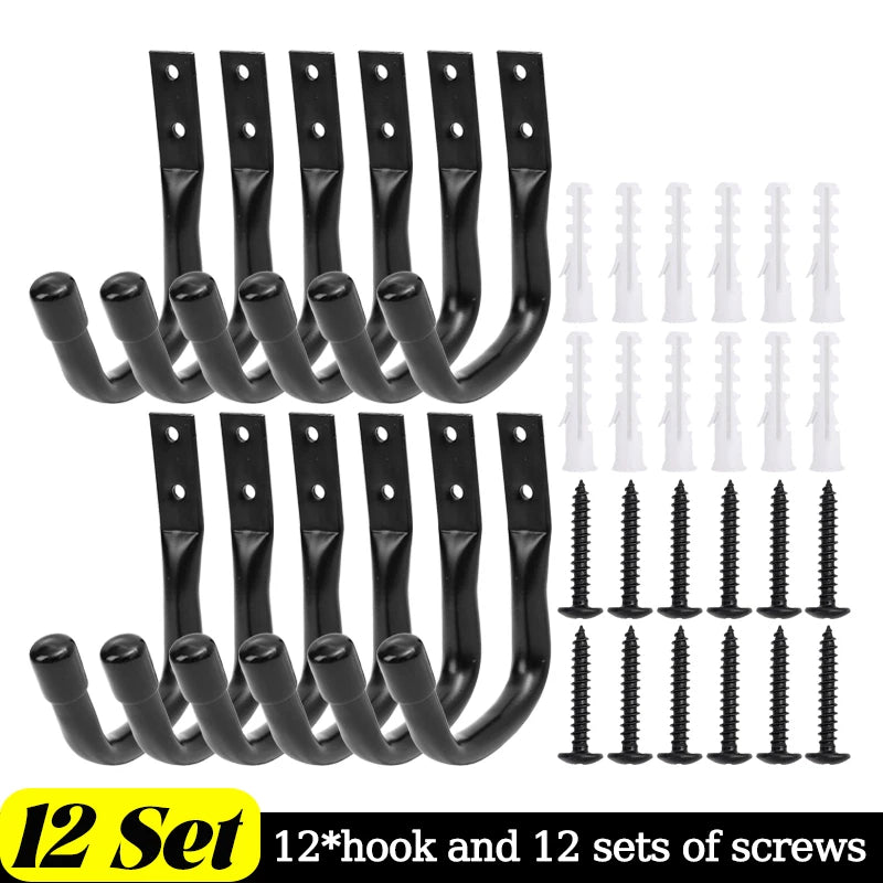 Heavy Duty Metal Garage Storage Hooks Wall Mounted