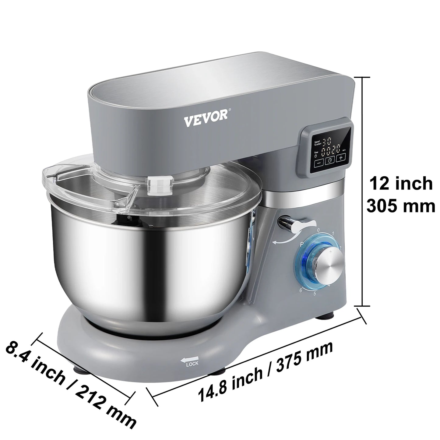 VEVOR Stand Mixer LCD Screen Timing
