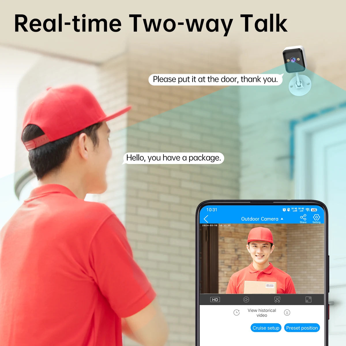 JOOAN 1080P WiFi Outdoor IP Surveillance Camera