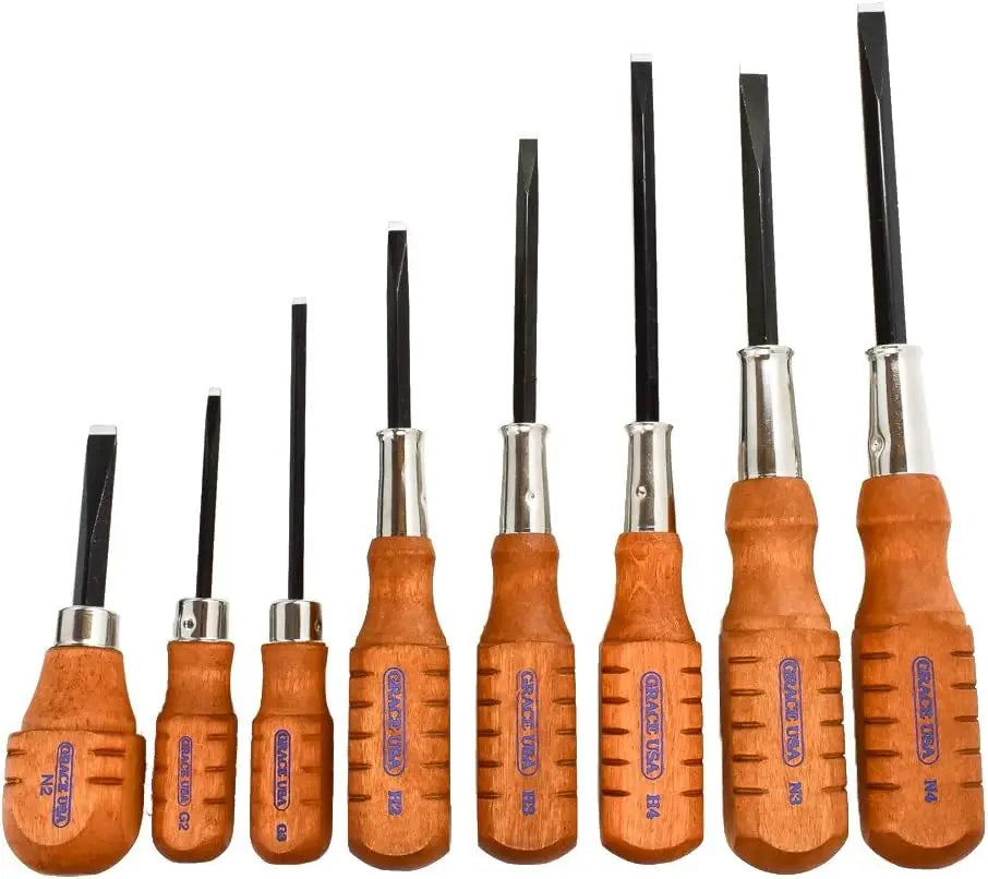Professional Gun Care Screwdriver Set, 8-Piece Tools for Gunsmithing & Woodworking, Made in USA
