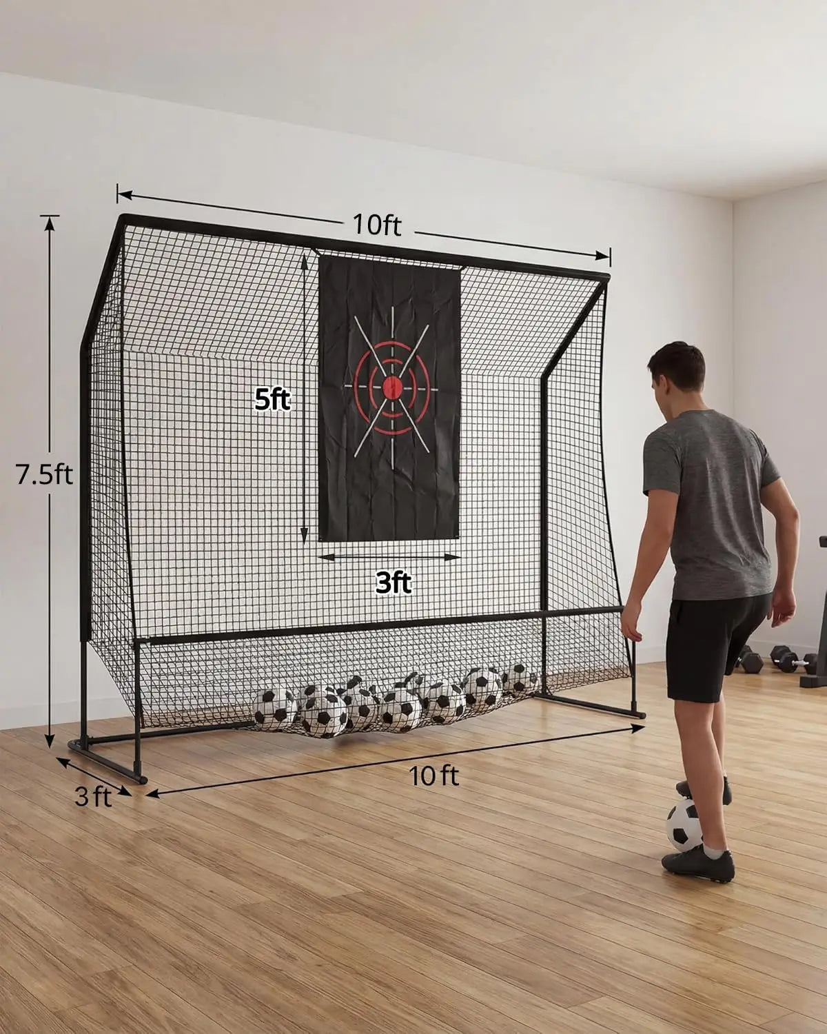 HiMISS Golf Practice Net Indoor Outdoor Heavy Duty Swing Trainer