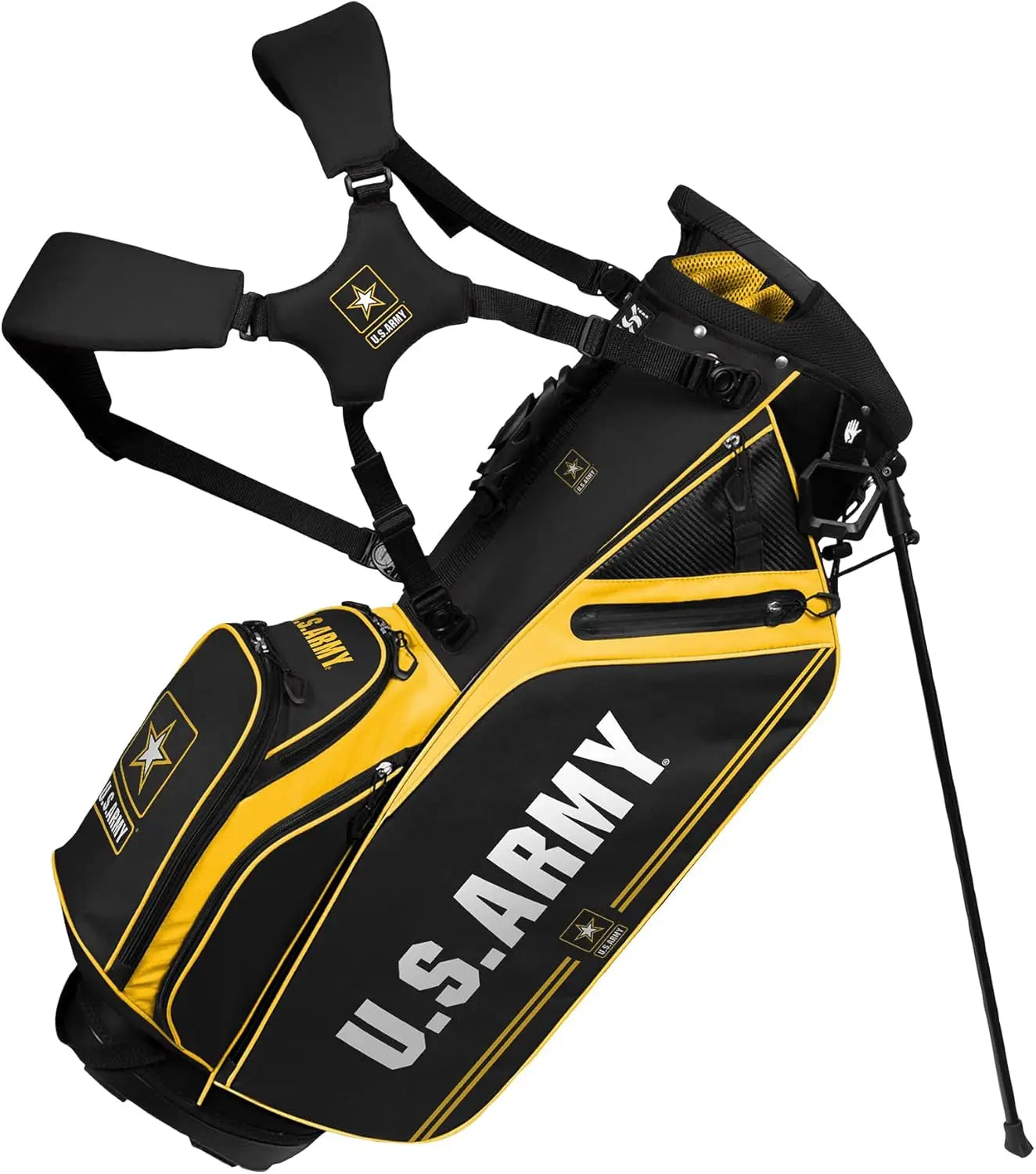 Hybrid Golf Bag With Caddie Carry System Lightweight And Durable