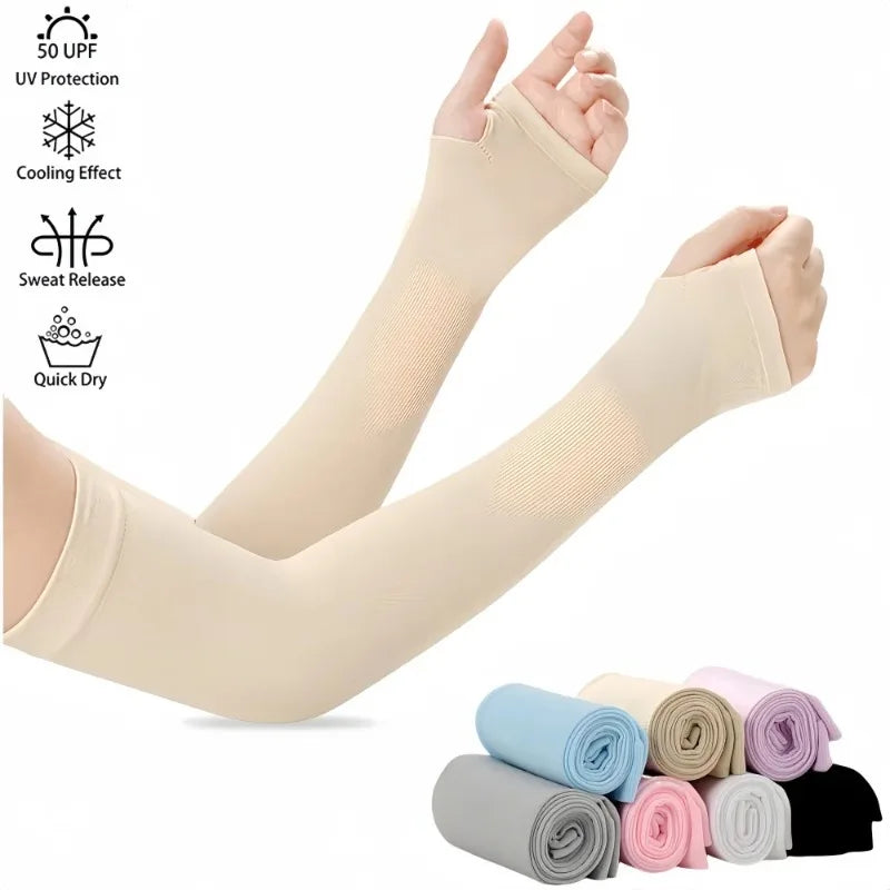1Pairs Sports Arm Compression Sleeve Basketball Cycling Arm Warmer Summer Running UV Protection Volleyball Sunscreen Bands
