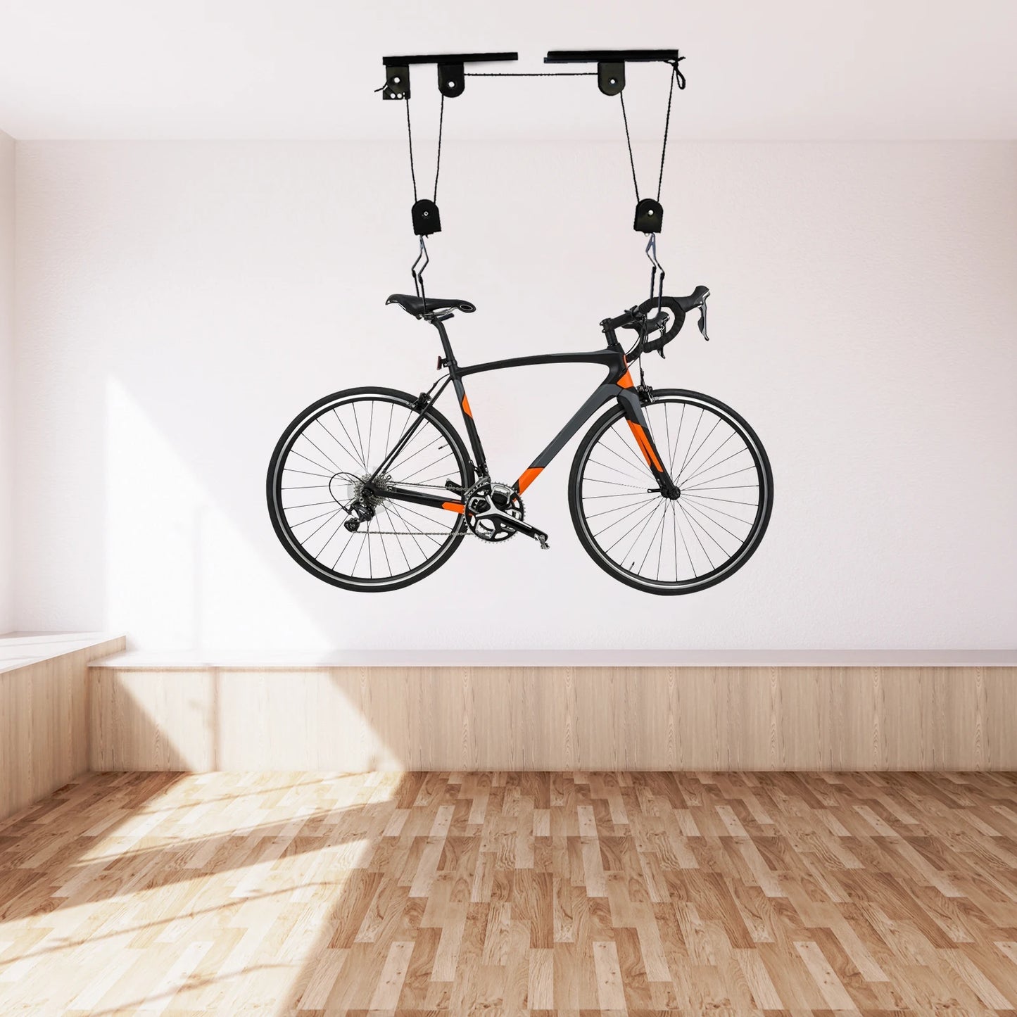Ceiling Bicycle Lift Hoist For Garage Storage Up To 60kg