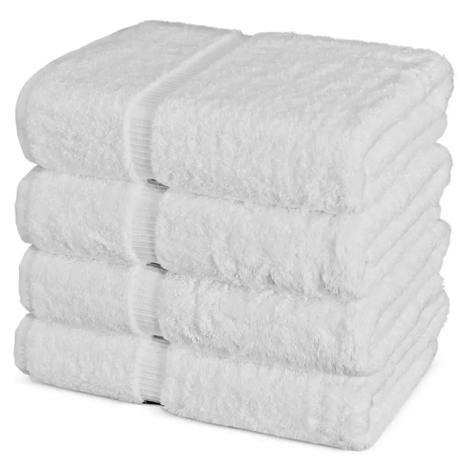Premium Turkish Cotton Bath Towels 4 Piece Set For Home Spa
