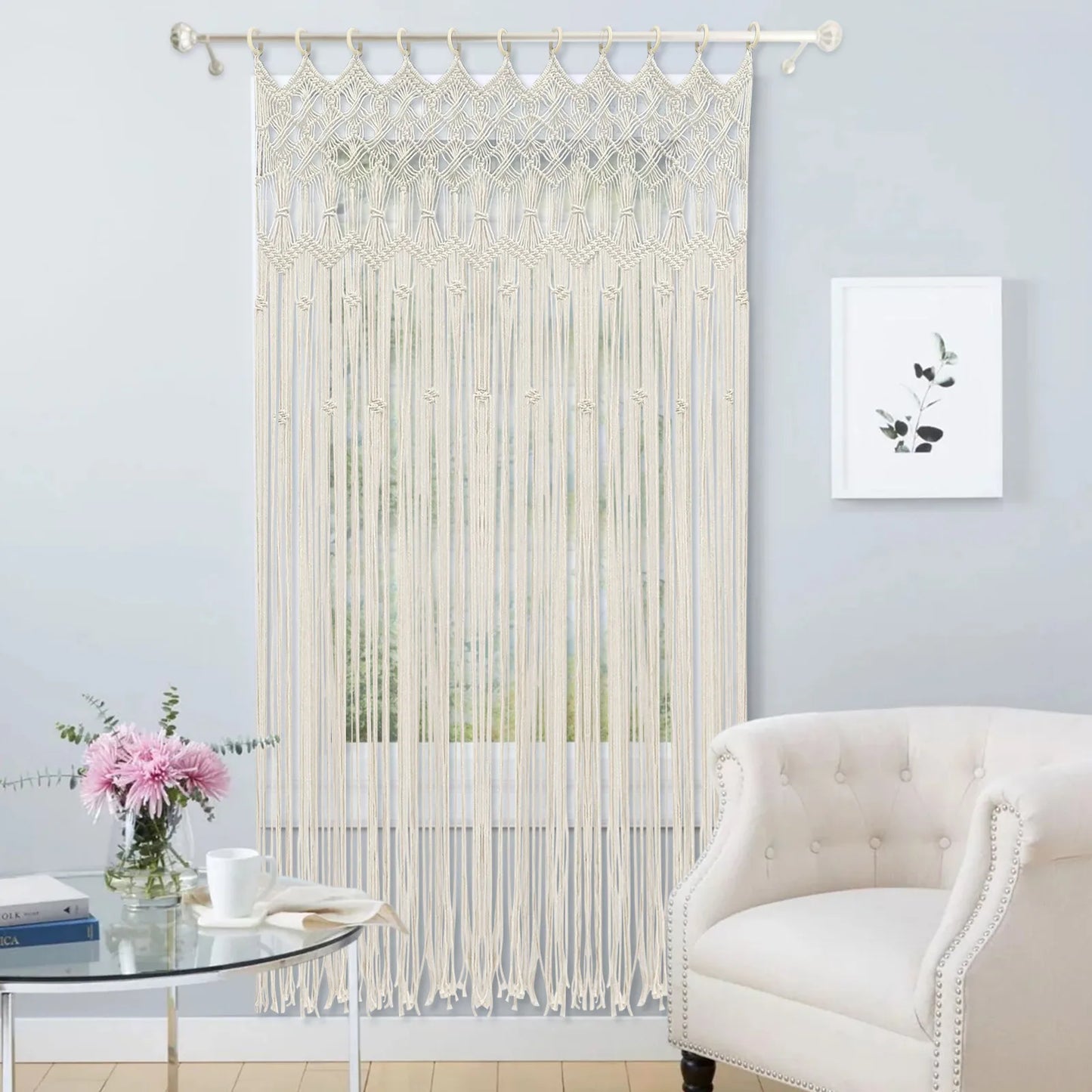 Bymaocar Macrame Wall Hanging Boho Tapestry