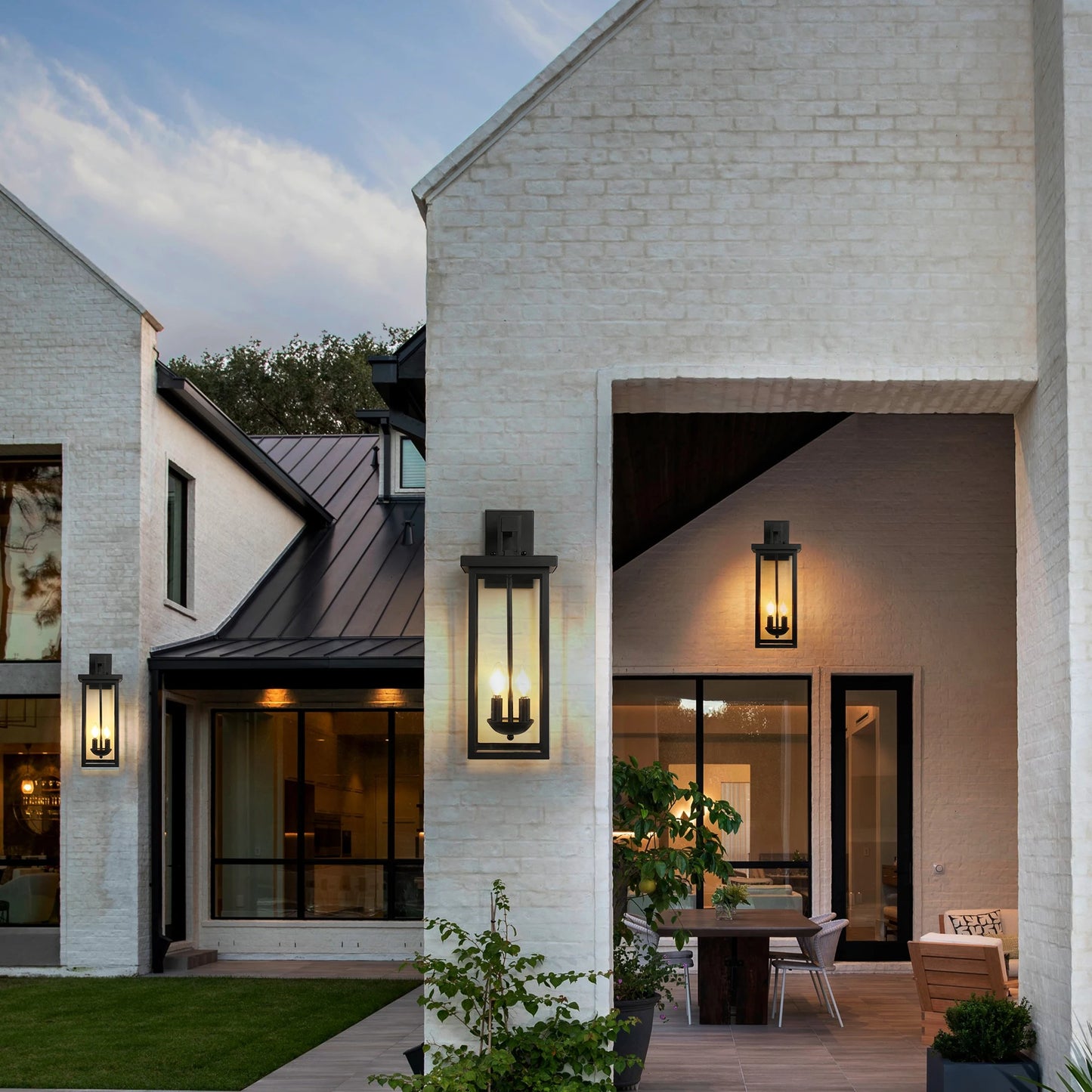 ARLGSITE Outdoor Wall Lantern Dusk To Dawn Sensor