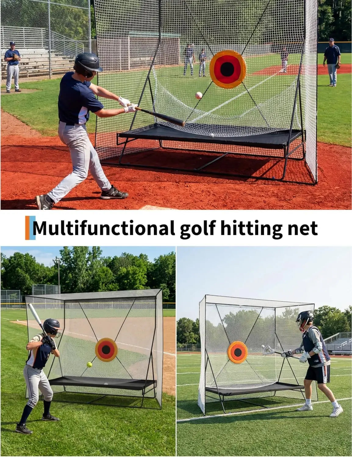 Golf Practice Net With Ball Return For Backyard Swing Training