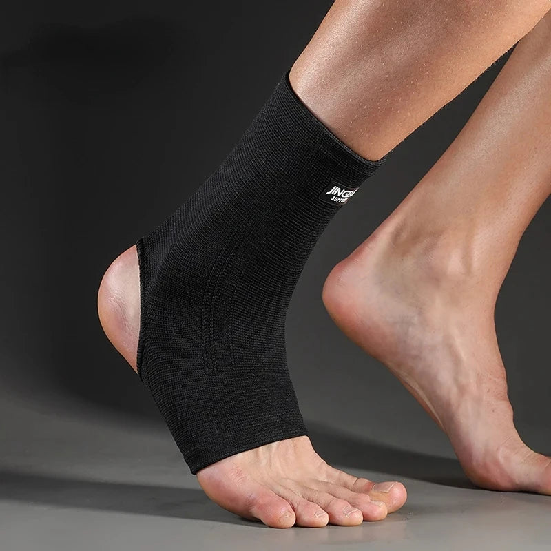 Elastic Breathable Ankle Sleeve For Running And Basketball