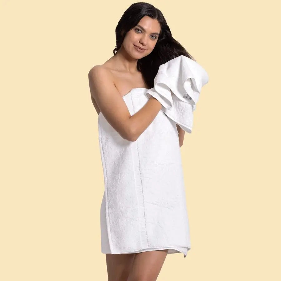 Premium Turkish Cotton Bath Towels 4 Piece Set For Home Spa