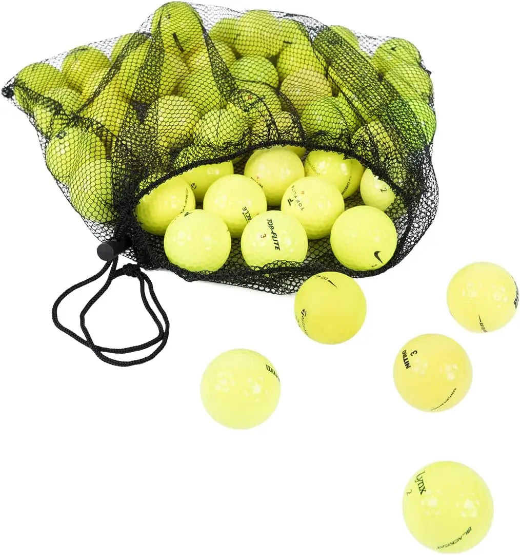 Recycled Golf Balls With Mesh Carry Bag For Easy Transport