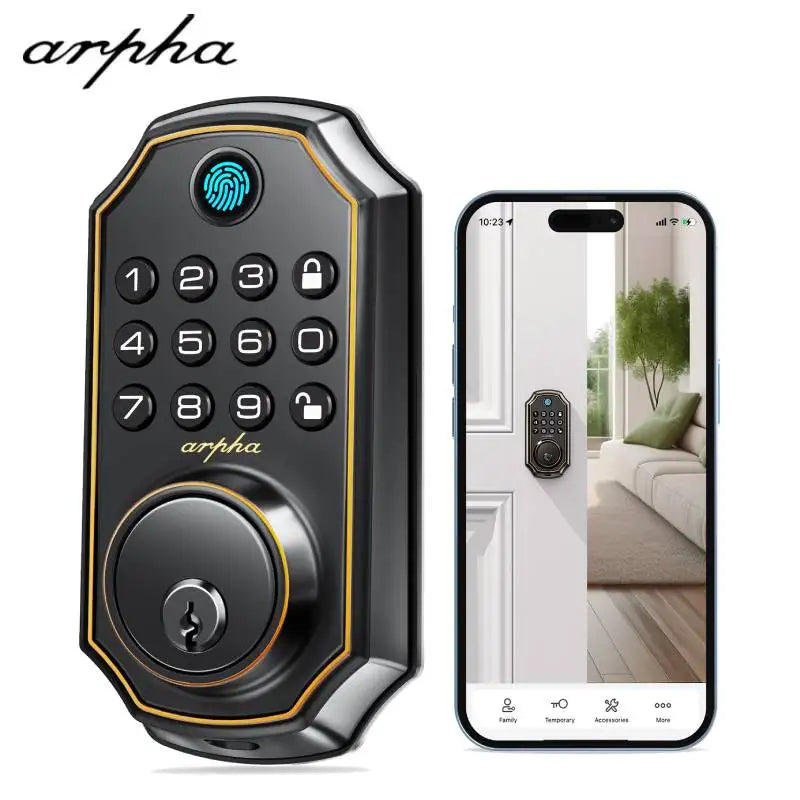 Arpha D280 Keyless Entry Door Lock 5-In-1 Fingerprint