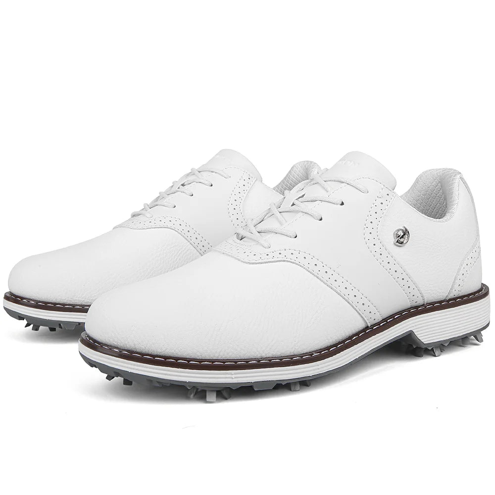 Lenox Men's Golf Shoes Spiked Sneakers for Golfers