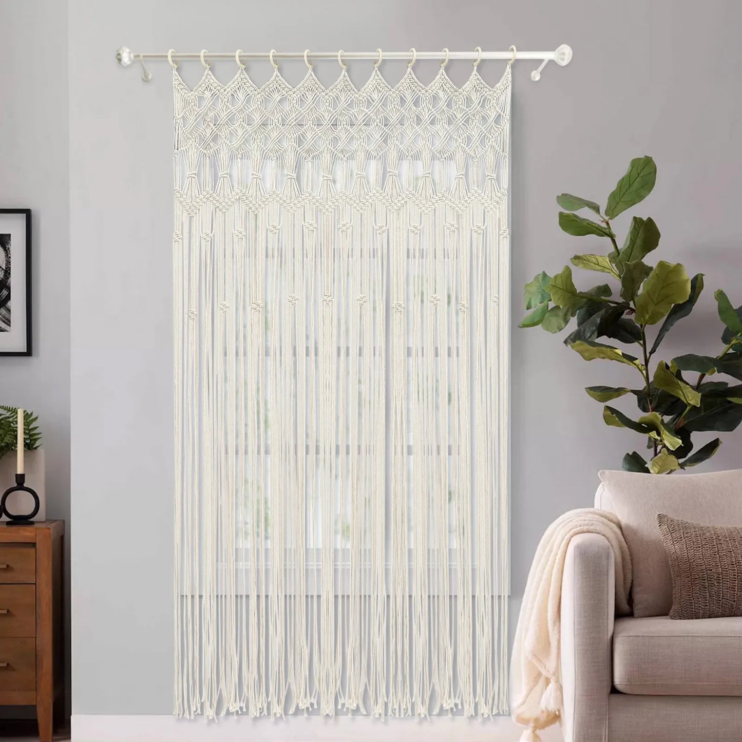 Bymaocar Macrame Wall Hanging Boho Tapestry