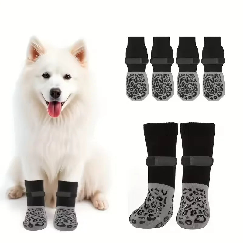 Waterproof Dog Paw Protectors Anti-Slip Boots With Traction Control