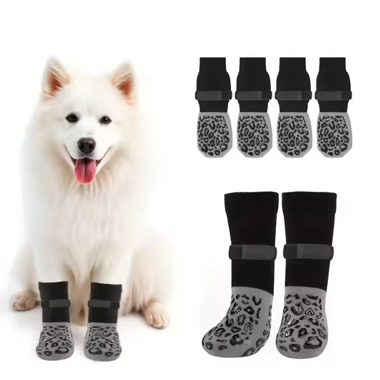 Waterproof Dog Paw Protectors Anti-Slip Boots With Traction Control