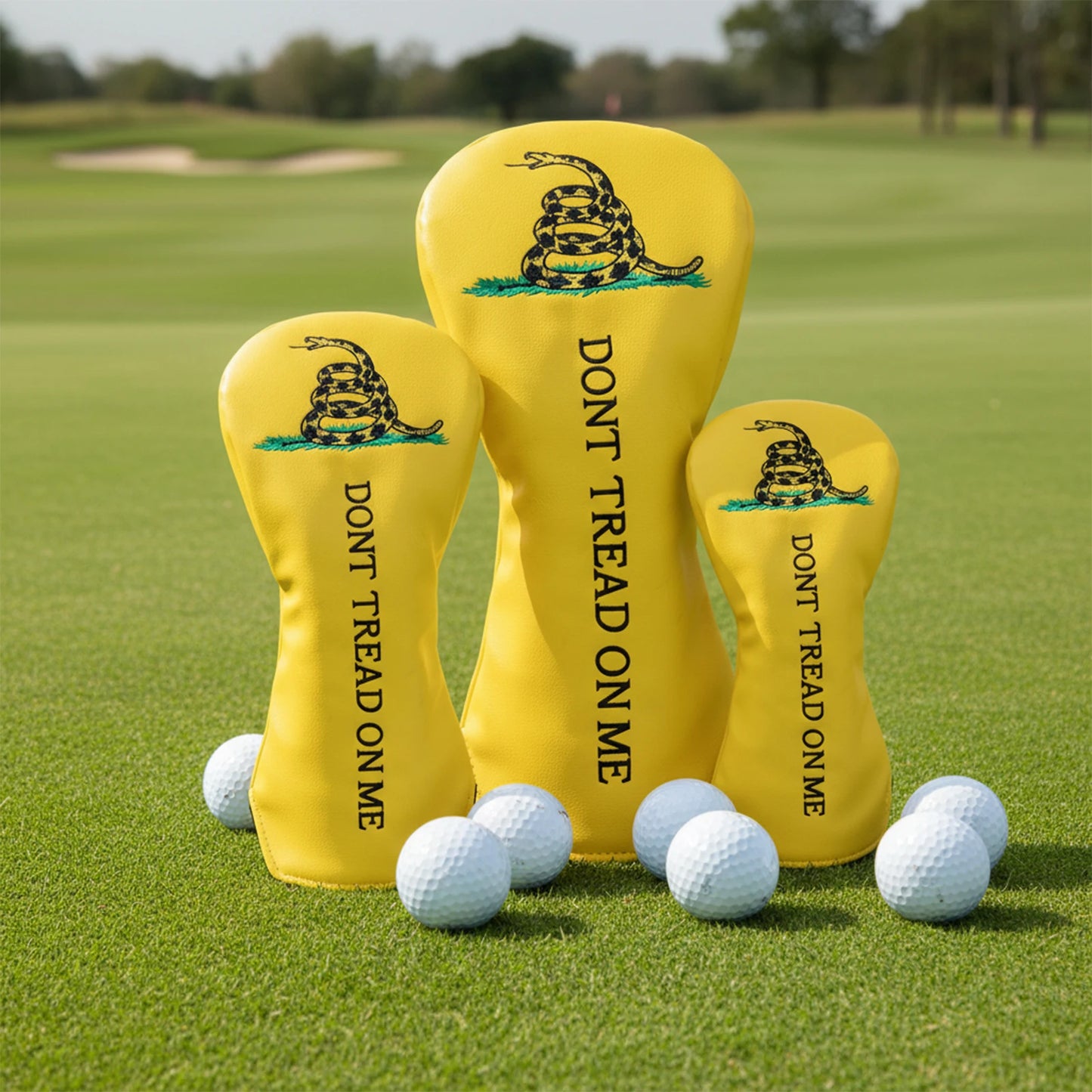 Fun Golf Club Head Covers 4 Models Available 1pc or 3pcs Driver Headcover, 3 5 Fairway Wood Head Cover, Rescue Hybrid Headcovers