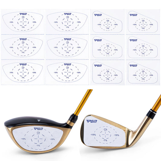 Golf Impact Tape Strike Stickers for Self-Teaching Sweet Spot Analysis