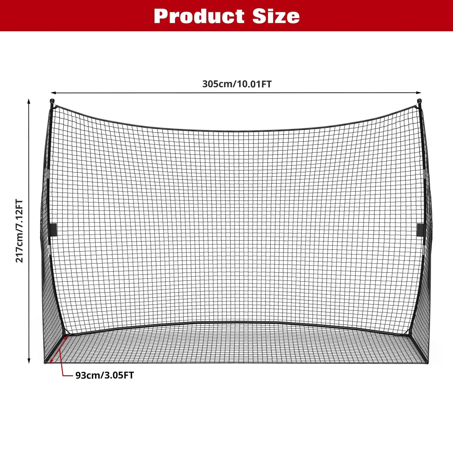 HiMISS Golf Practice Net Portable Backyard Hitting Net With Carry Bag