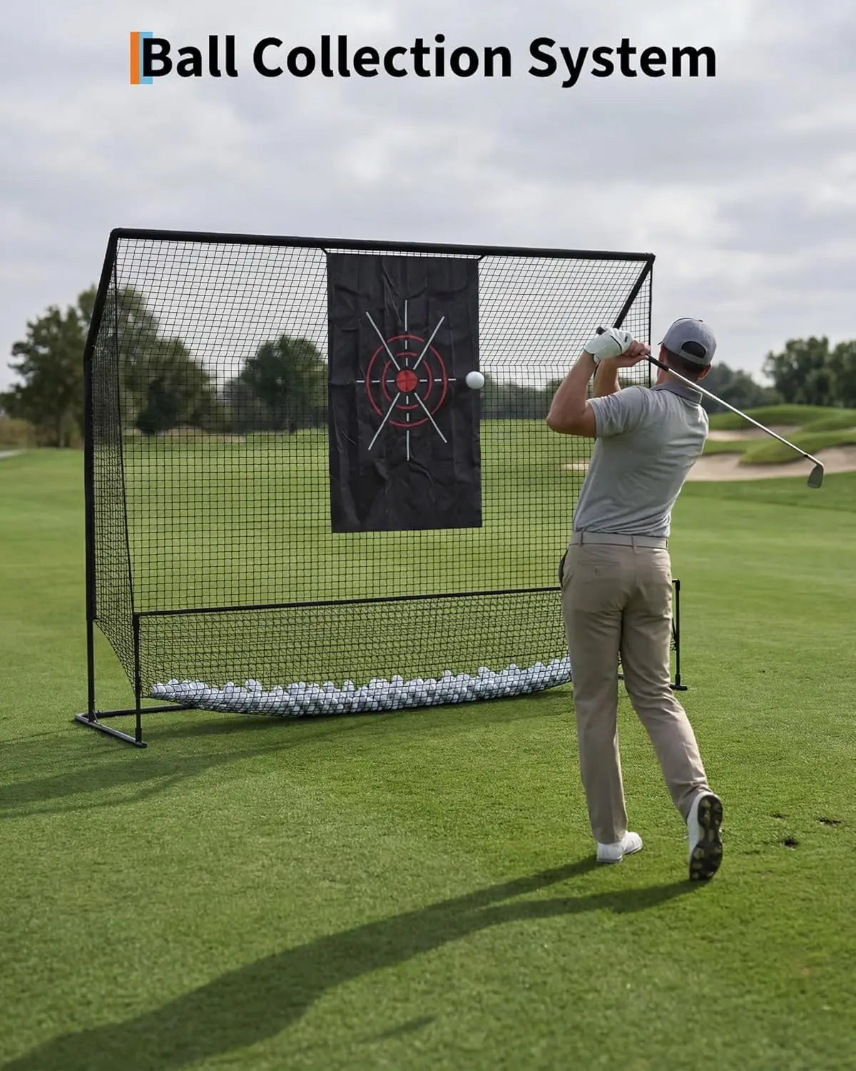 HiMISS Golf Practice Net Indoor Outdoor Heavy Duty Swing Trainer