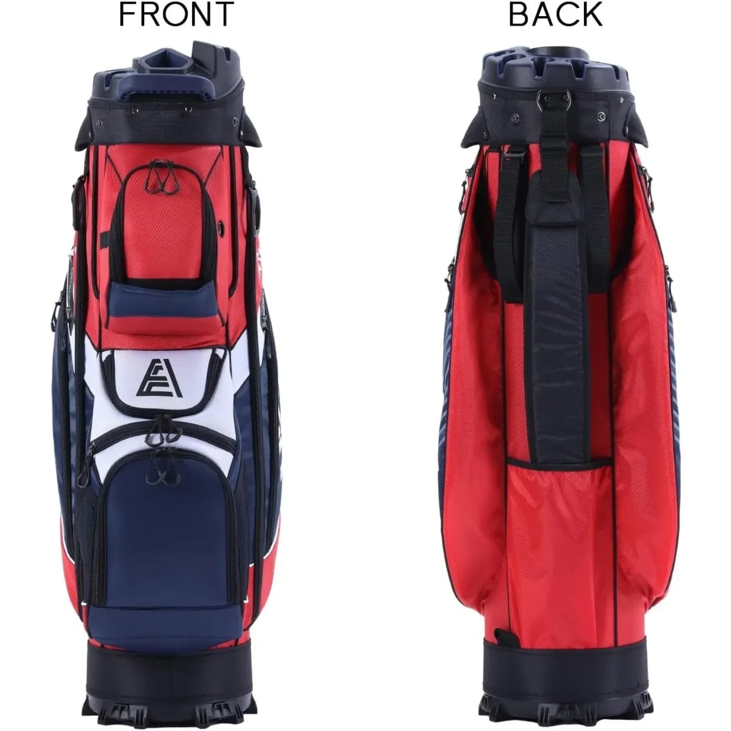 JIYU Premium 14-Way T-Lock Golf Cart Bag With Rain Cover