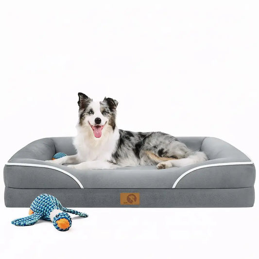 Orthopedic Memory Foam Dog Bed For Pets With Plush Support