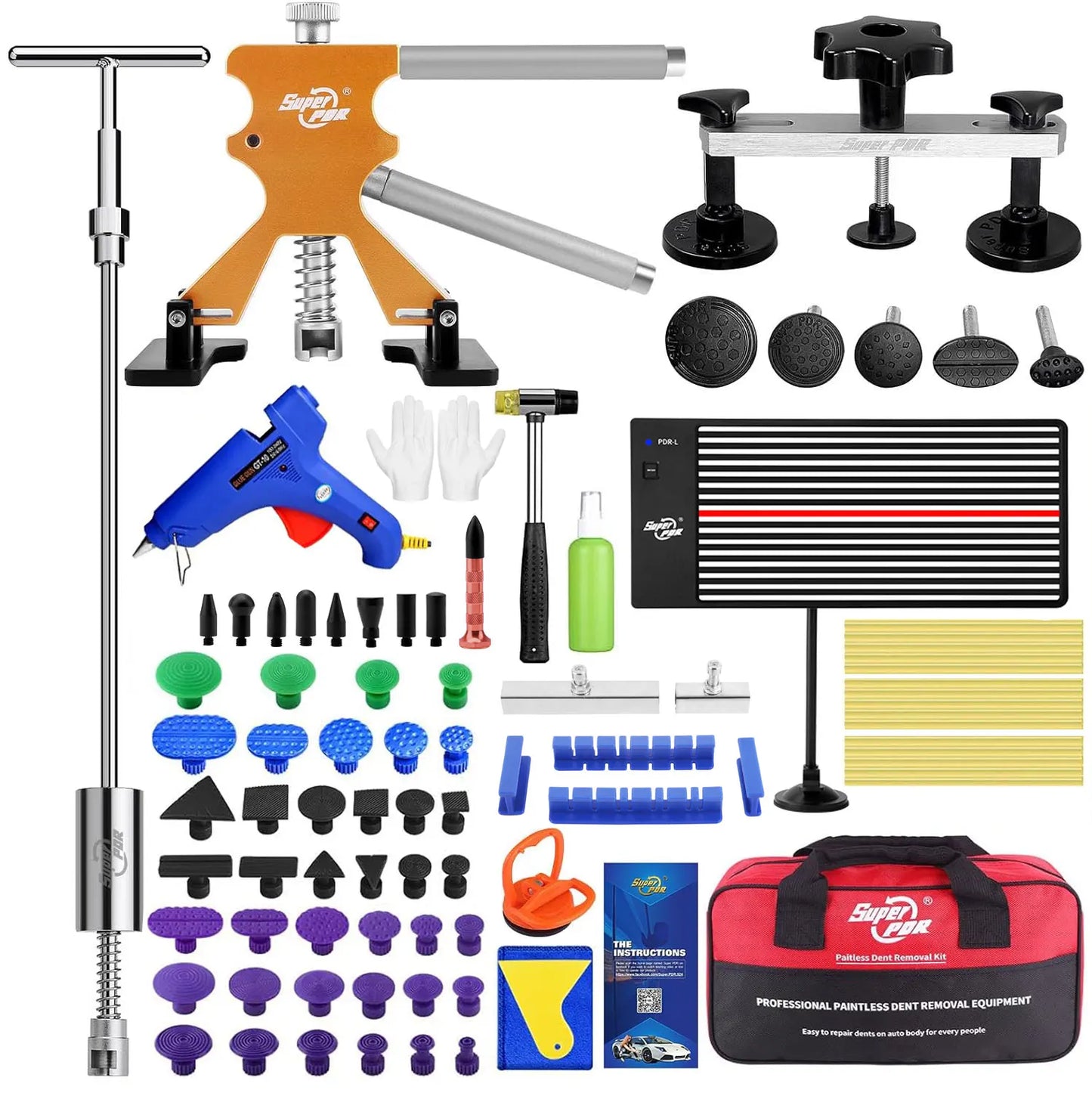 PDR Auto Dent Removal Kit With Pro Suction Cup Puller