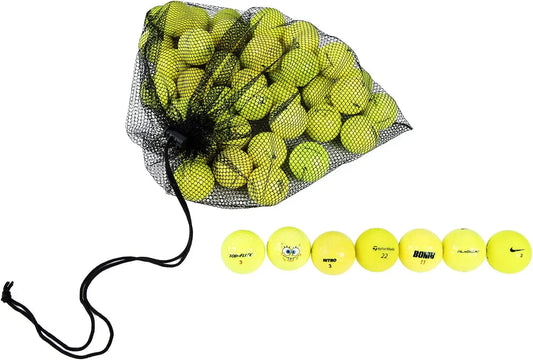 Recycled Golf Balls With Mesh Carry Bag For Easy Transport