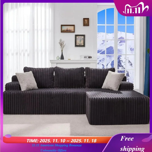 Cloud Modular L Shape Sectional Sofa With Memory Foam