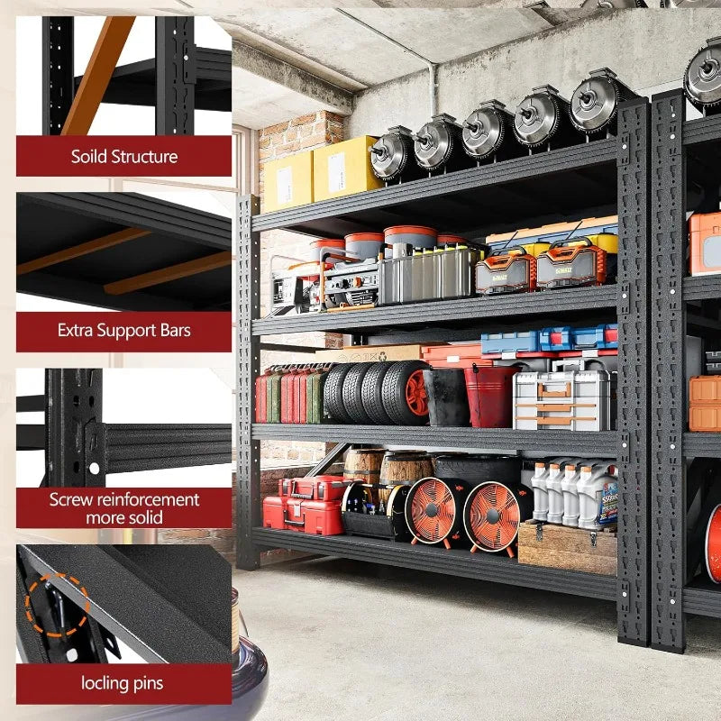 Heavy Duty Garage Shelving Unit With 3000 Lb Capacity