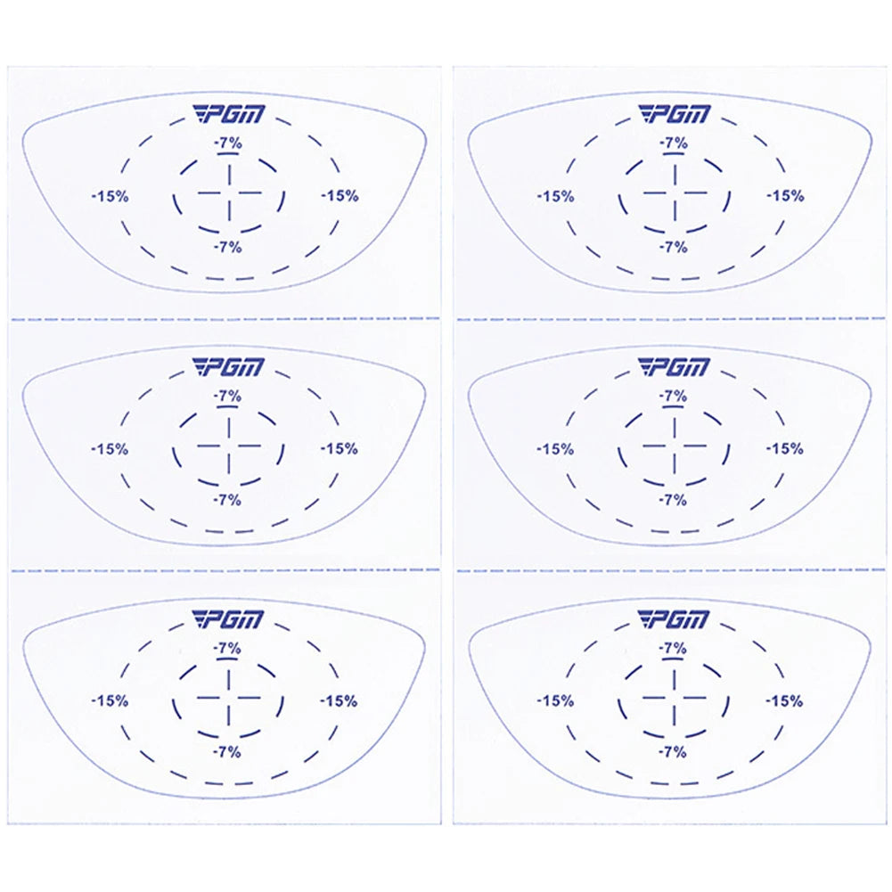 Golf Impact Tape Strike Stickers for Self-Teaching Sweet Spot Analysis